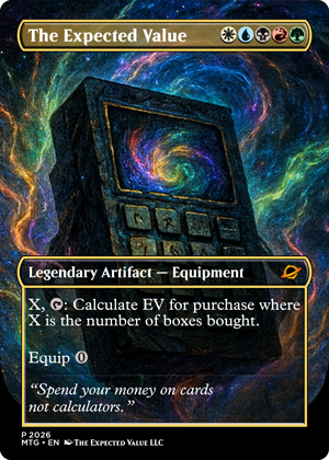 Magic card logo with the tagline 'Spend your money on cards not calculators'